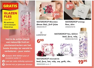Gratis Waterdrop fles (t.w.v. 19,95 EUR) bij...