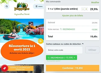 35% de réduction sur les tickets pour Plopsa...