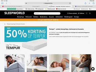 Tot 50% op Tempur matrassen bij https://www.s...