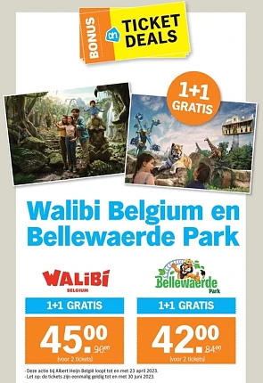 1+1 GRATUIT Walibi et Bellewaerde 🎢🎡 Ticket...