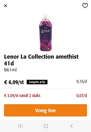 Colruyt lenor la collection amethist 41d €6,0...