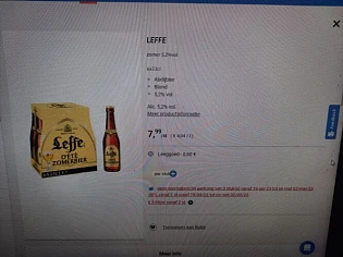Collect and go leffe zomer 5.2%vol 6*33cl 7.9...