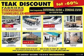TUINMEUBELEN AAN -30% tot -70% rechtstreeks v...