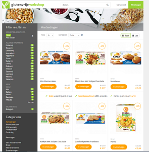 Bij glutenvrijwebshop.nl 25% korting op Céréa...