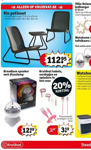Vanaf morgen t.e.m 14/5 kun je deze rio patio...