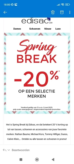 Spring Break bij Edisac.be, en dat betekent 2...