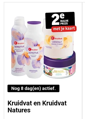 Kruivat clubpromo 2e -50% kruidvat natures me...