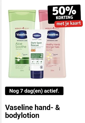 Kruidvat clubpromo vaseline hand- & bodylotio...