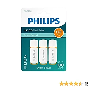 3x USB stick merk Philips, 128GB elk Slechts...