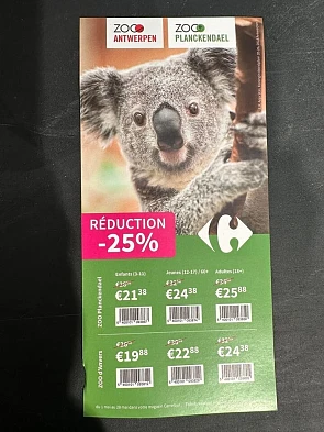 🦒🐘 -25% sur les tickets Planckendael ou Zoo...