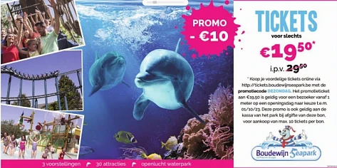 €10 Korting bij Boudewijnpark via http://tick...