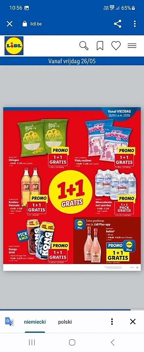 Vanaf 26.05 martini bellini 1+1 gratis bij Li...