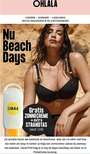 Beach days bij lingerie ohlala: : je krijgt e...