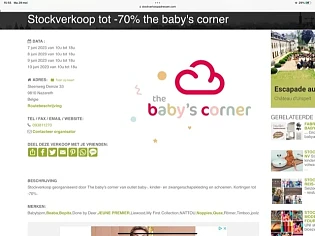 Stockverkoop tot -70% the baby's corner 7 tot...