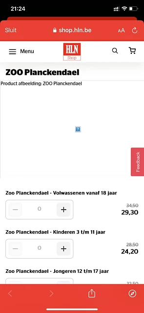 Een mooie korting via HLN gespot. Zoo Plancke...
