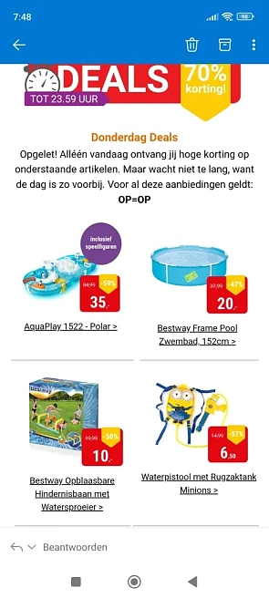 Donderdag deal bij lobbes.nl: tot -70% kortin...