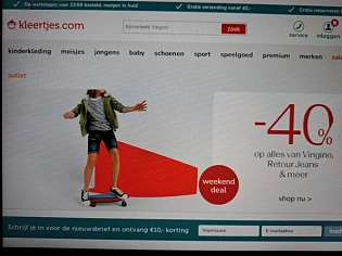 kleertjes.com weekend deal -40% op alles van...