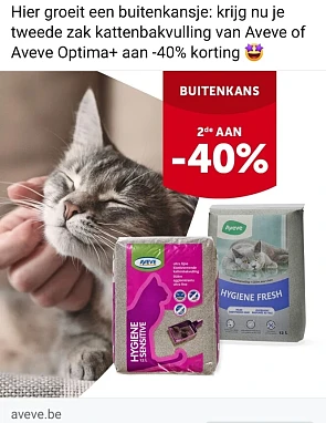 Krijg nu je tweede zak kattenbakvulling van A...