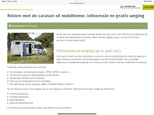Reizen met de caravan of mobilhome: infosessi...