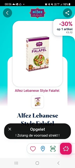 Shopmium -30% alfez lebanese style falafel