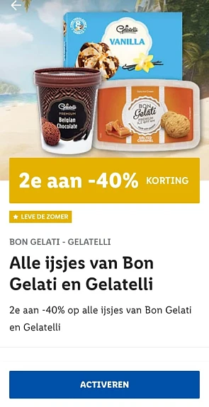 Lidl plus coupon leve de zomer alle ijsjes va...