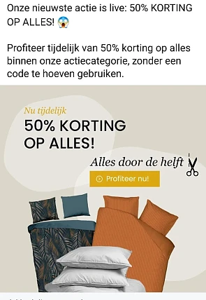 dekbed-discounter.nl Onze nieuwste actie is...