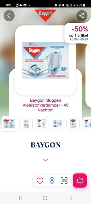 Shopmium -50% op baygon