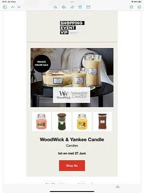 WoodWick & Yankee Candle Candles tot en met 2...