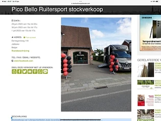 Pico Bello Ruitersport stockverkoop 29 juni t...