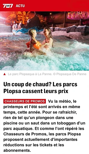 🛒 Les Chasseurs de Promos sur 7sur7 💸 💦 -3...