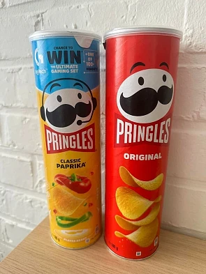 Pringles àpd 1,10€ par boite, soit 5,92€/kg...
