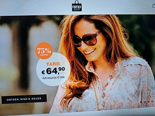 ninashop.be tot 75% korting op een selectie
