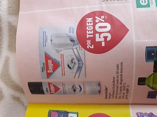 Volgende week bij Delhaize Baygon insectiside...
