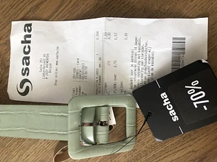 -70% op een leuke riem gescoord bij Sasha 🤩...