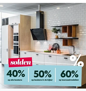 Solden bij de Keukenbouwer: ✅ -40% op alle...