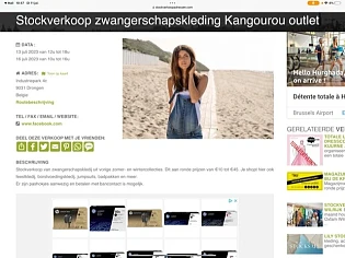 Stockverkoop zwangerschapskleding Kangourou o...