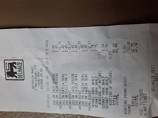 Delhaize Santa maria 2+2 gratsi Varken kalf...