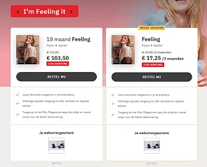 Neem een abonnement voor Feeling voor €17.25/...