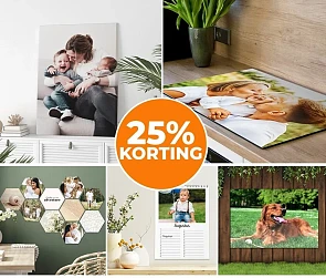 Nu -25% korting op alle fotoproducten actie b...