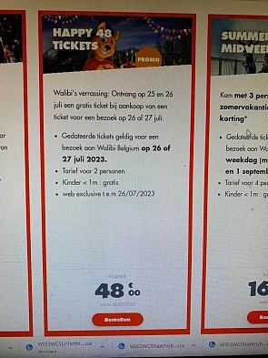 Walibi; Vandaag en morgen online ticket beste...