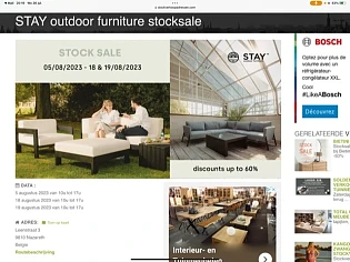 STAY outdoor furniture stocksale Leenstraat 3...