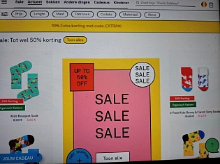happysocks.com 10% extra korting