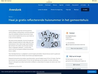 Haal je gratis reflecterende huisnummer in he...