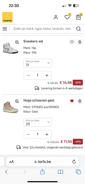 Laatste uren solden bij Torfs: -15% bovenop d...