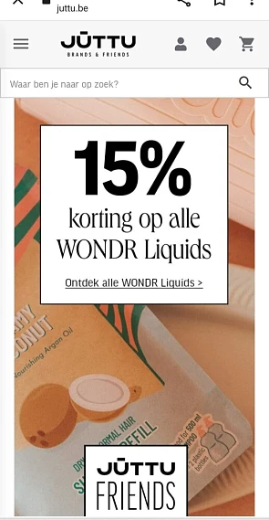 juttu.be juttu friends 15% korting op alle WO...