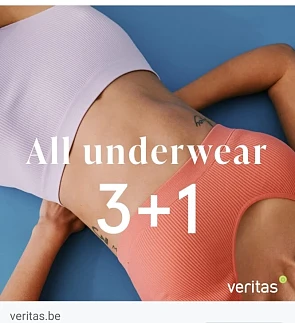 veritas.be Koop nu ondergoed met 3+1 gratis v...