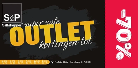 Outlet Salt&Pepper tot -70%: Fine dining & li...