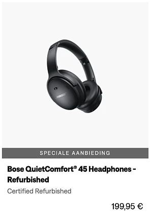 Voor wie graag wat bespaart met refurbished...