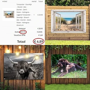 Tuinposter koopje is terug, met 77% korting...