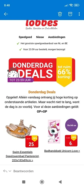 Donderdag deal bij Lobbes.nl: tot -66% op een...